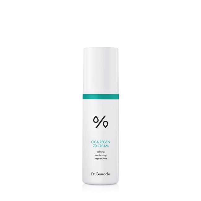 Dr.Ceuracle CICA REGEN 70 CREAM Успокаивающий крем для лица с центеллой , 50 мл