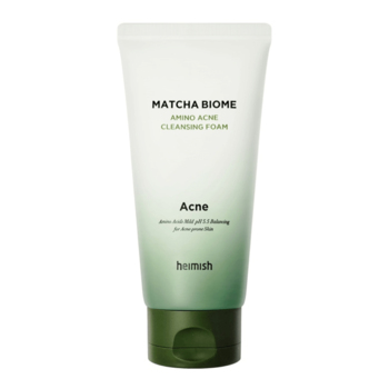 Пенка для умывания с аминокислотами и экстрактом матча HEIMISH - MATCHA BIOME AMINO ACNE CLEANSING FOAM, 150 МЛ.