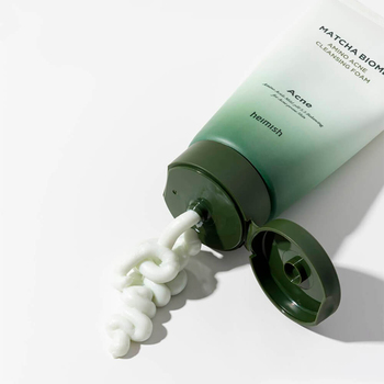 Пенка для умывания с аминокислотами и экстрактом матча HEIMISH - MATCHA BIOME AMINO ACNE CLEANSING FOAM, 150 МЛ.