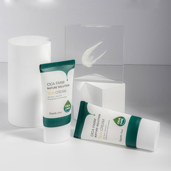 FARMSTAY CICA FARM NATURE SOLUTION SUN CREAM 50гр  Cолнцезащитный крем c центеллой азиатской