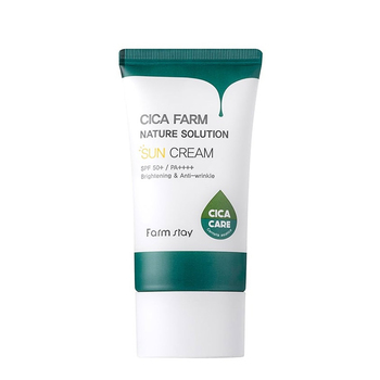 FARMSTAY CICA FARM NATURE SOLUTION SUN CREAM 50гр  Cолнцезащитный крем c центеллой азиатской