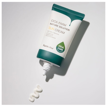 FARMSTAY CICA FARM NATURE SOLUTION SUN CREAM 50гр  Cолнцезащитный крем c центеллой азиатской