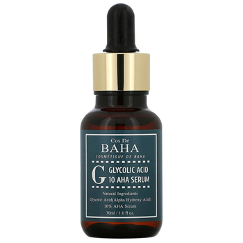 Сыворотка c гликолевой кислотой для проблемной кожи Cos De Baha Glycolic Acid 10 AHA Serum 30 мл