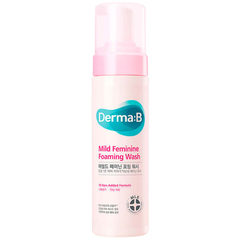 Derma:B Mild Feminine Foaming Wash, 200 ml Слабокислотная очищающая пенка для интимной гигиены