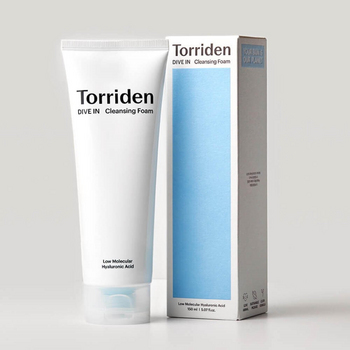 Torriden Dive-In Low Molecular Hyaluronic Acid Cleansing Foam, 150ml - Пенка для умывания с гиалуроновой кислотой