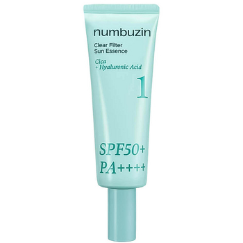 Numbuzin No.1 Clear Filter Sun Essence SPF50+ PA++++ 50мл Успокаивающая солнцезащитная эссенция